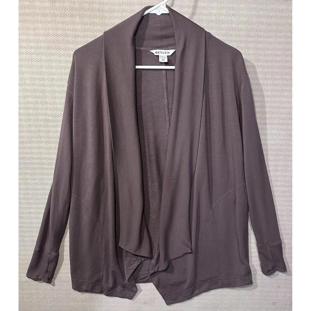 Athleta Open Front Cardigan Sweater S/P Petites Long Sleeve